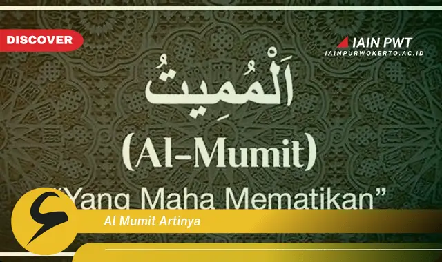 al mumit artinya