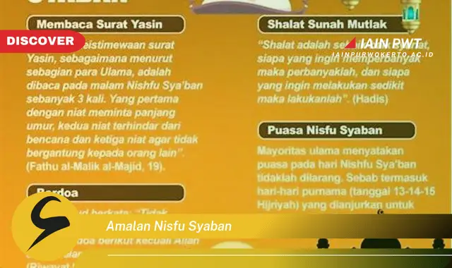 amalan nisfu syaban