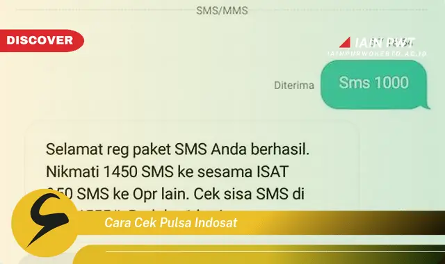 cara cek pulsa indosat