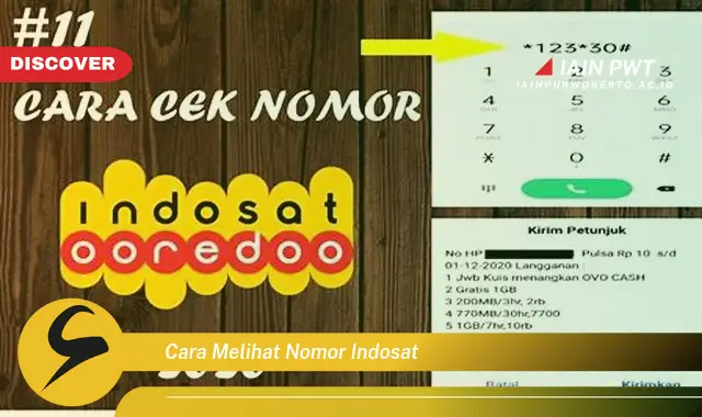 cara melihat nomor indosat