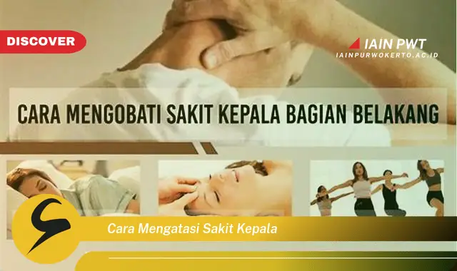 cara mengatasi sakit kepala