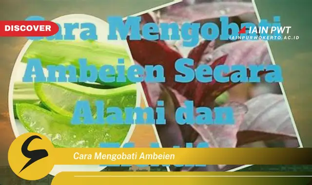 cara mengobati ambeien