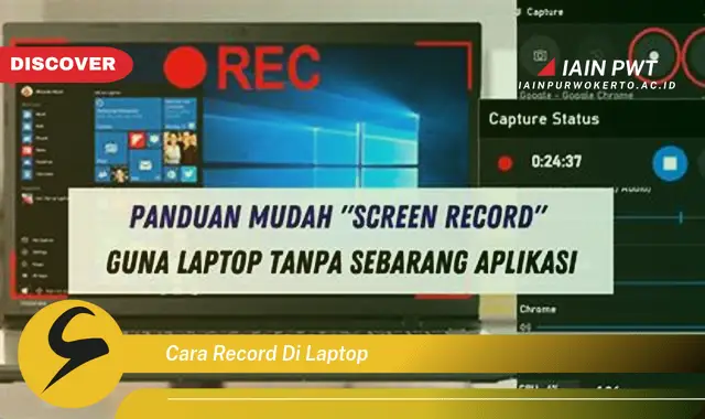 cara record di laptop