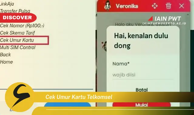 cek umur kartu telkomsel