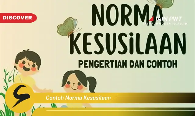 contoh norma kesusilaan