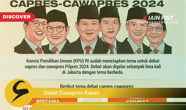 debat cawapres kapan