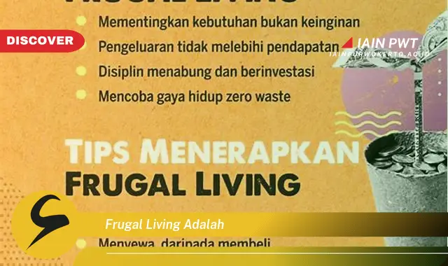 frugal living adalah