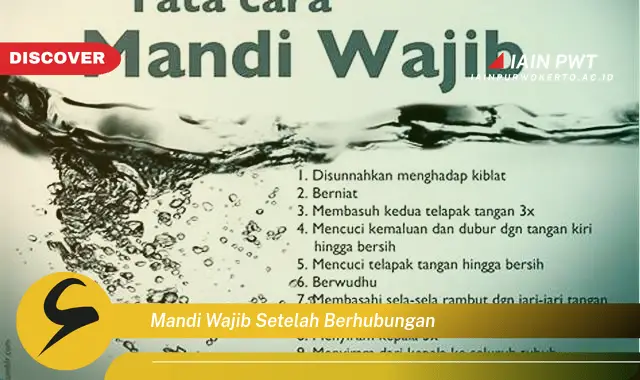 mandi wajib setelah berhubungan