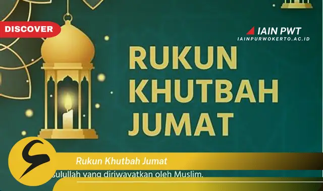 rukun khutbah jumat