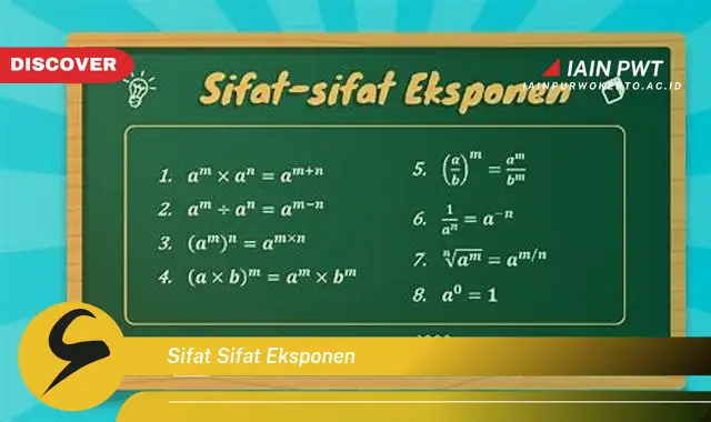 sifat sifat eksponen