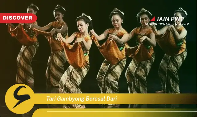 tari gambyong berasal dari