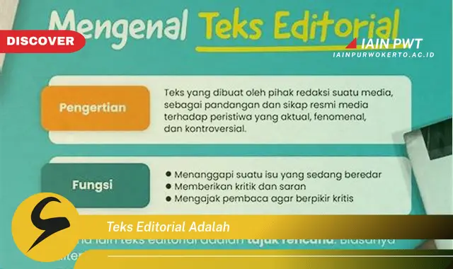 teks editorial adalah