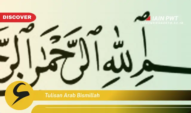 tulisan arab bismillah