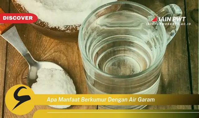 apa manfaat berkumur dengan air garam