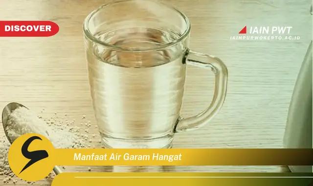 manfaat air garam hangat