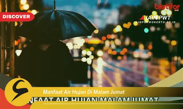 manfaat air hujan di malam jumat