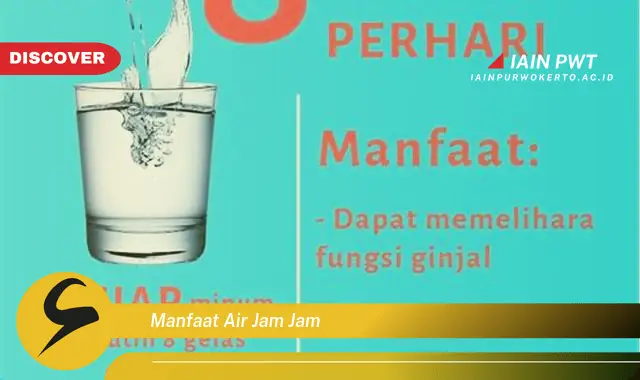 manfaat air jam jam