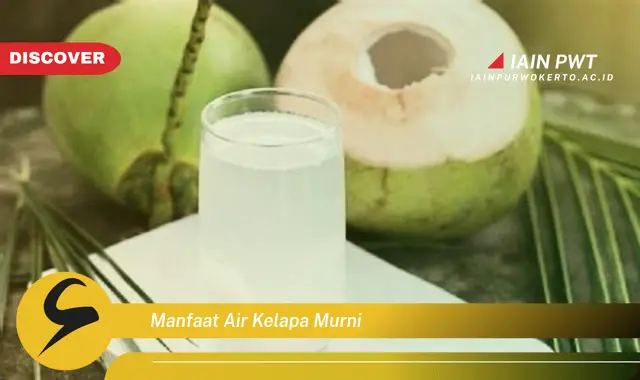 manfaat air kelapa murni