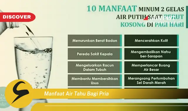 manfaat air tahu bagi pria