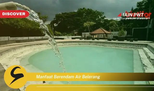 manfaat berendam air belerang