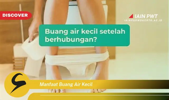 manfaat buang air kecil