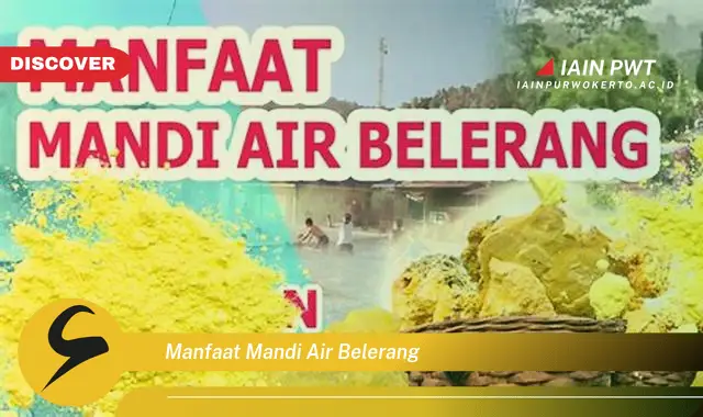 manfaat mandi air belerang