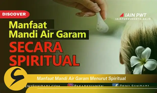 manfaat mandi air garam menurut spiritual