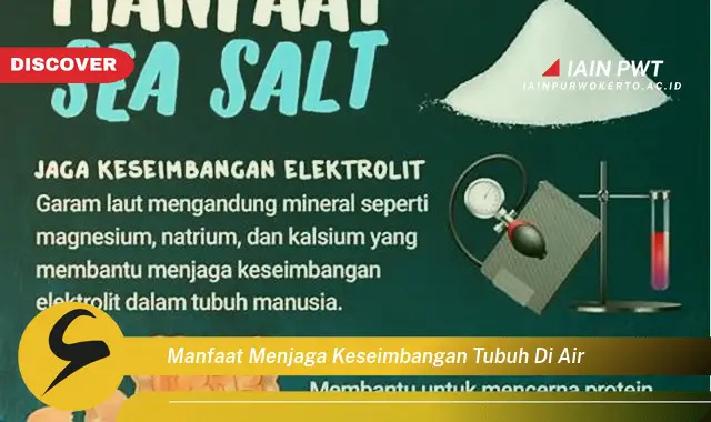 manfaat menjaga keseimbangan tubuh di air