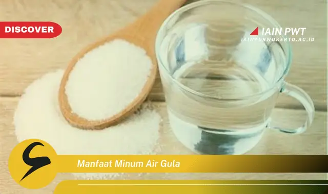 manfaat minum air gula