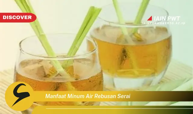 manfaat minum air rebusan serai