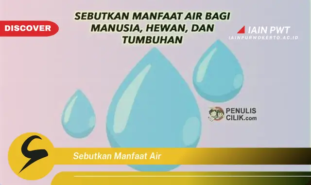 Manfaat Air: 15 Fakta Yang Wajib Diketahui