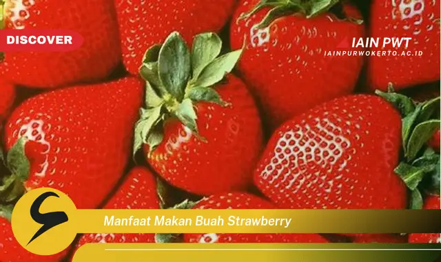 manfaat makan buah strawberry