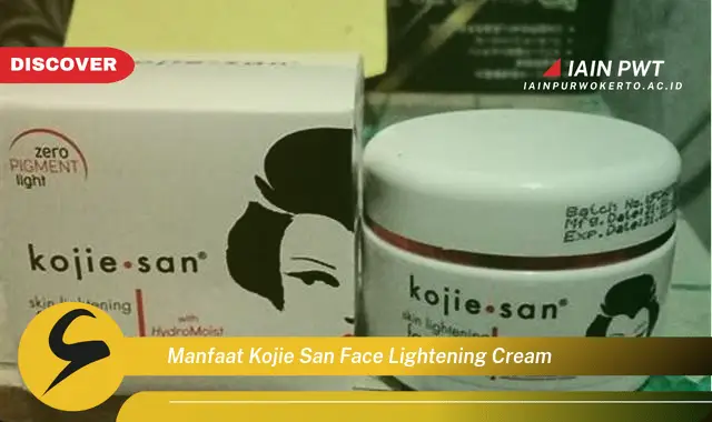 manfaat kojie san face lightening cream