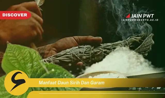 manfaat daun sirih dan garam