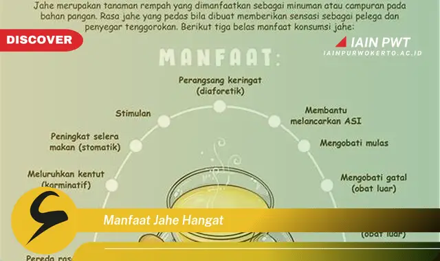 manfaat jahe hangat