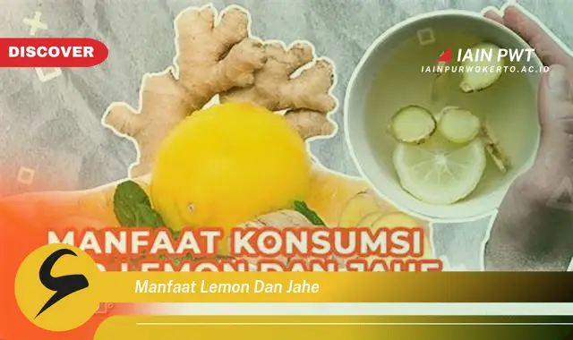 manfaat lemon dan jahe