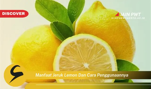 manfaat jeruk lemon dan cara penggunaannya