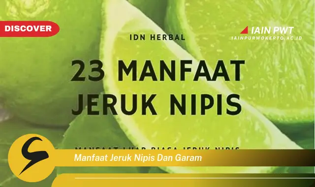 manfaat jeruk nipis dan garam