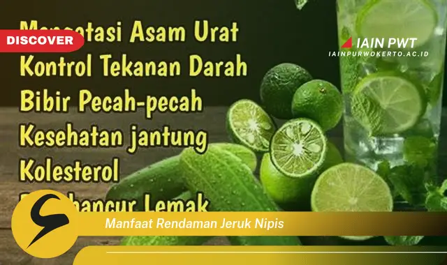 manfaat rendaman jeruk nipis