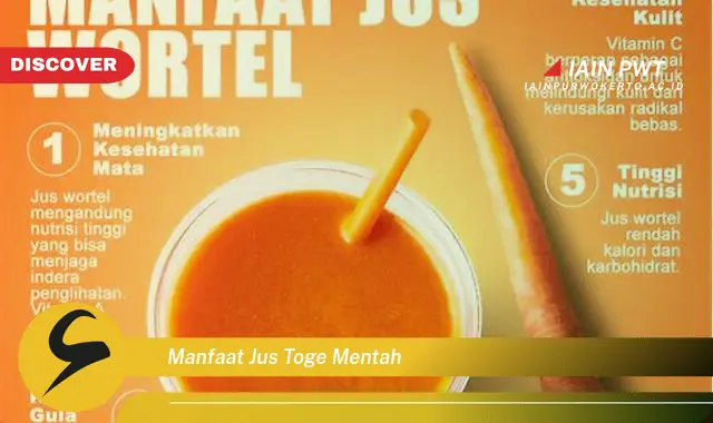 manfaat jus toge mentah