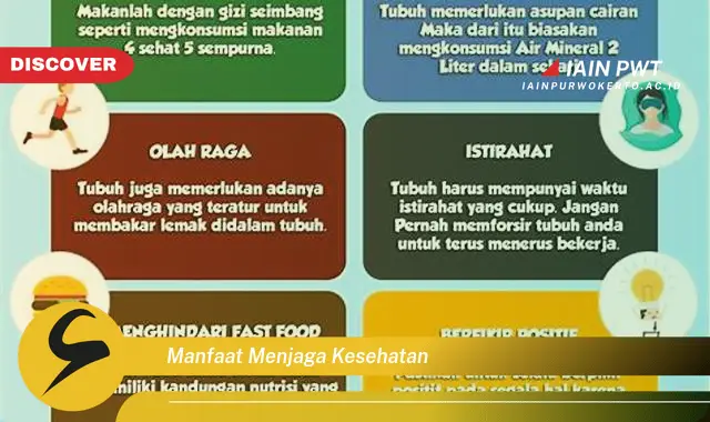 manfaat menjaga kesehatan