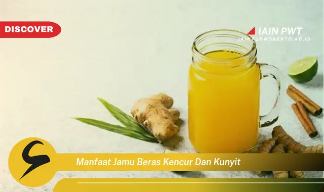 manfaat jamu beras kencur dan kunyit