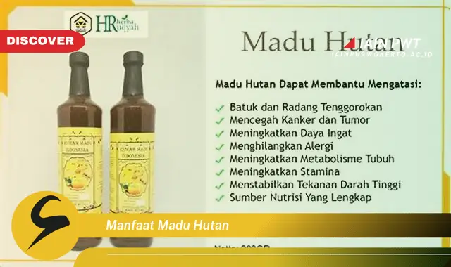 manfaat madu hutan