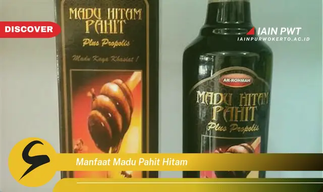 manfaat madu pahit hitam