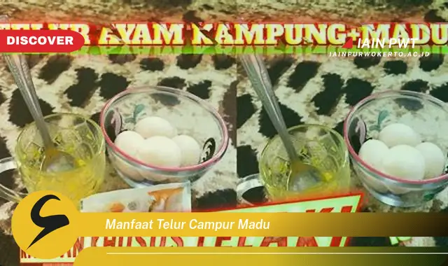 manfaat telur campur madu