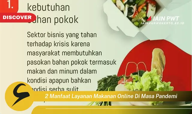 2 manfaat layanan makanan online di masa pandemi