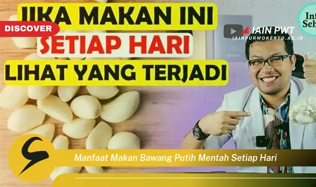 manfaat makan bawang putih mentah setiap hari