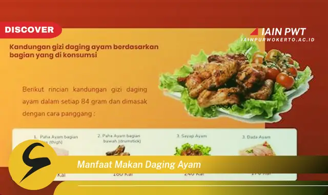 manfaat makan daging ayam