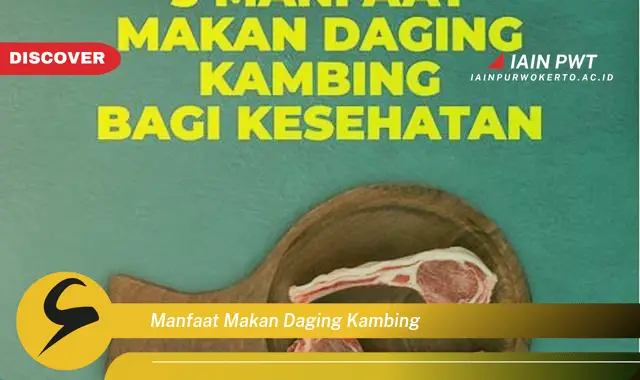 manfaat makan daging kambing