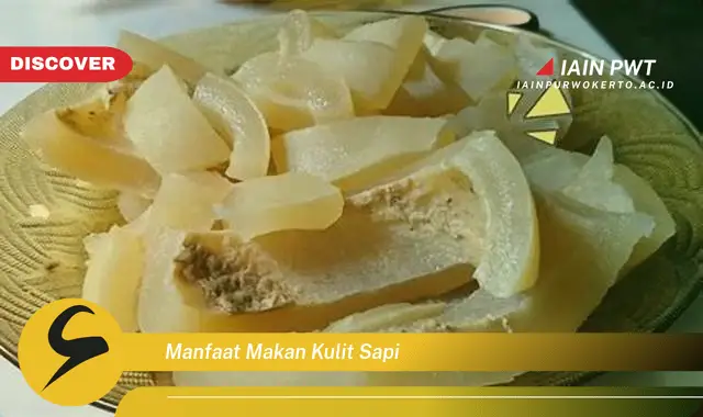 manfaat makan kulit sapi